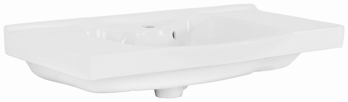 WASCHBECKEN 92/6,5/47 cm  - Weiß, KONVENTIONELL, Keramik (92/6,5/47cm) - Xora