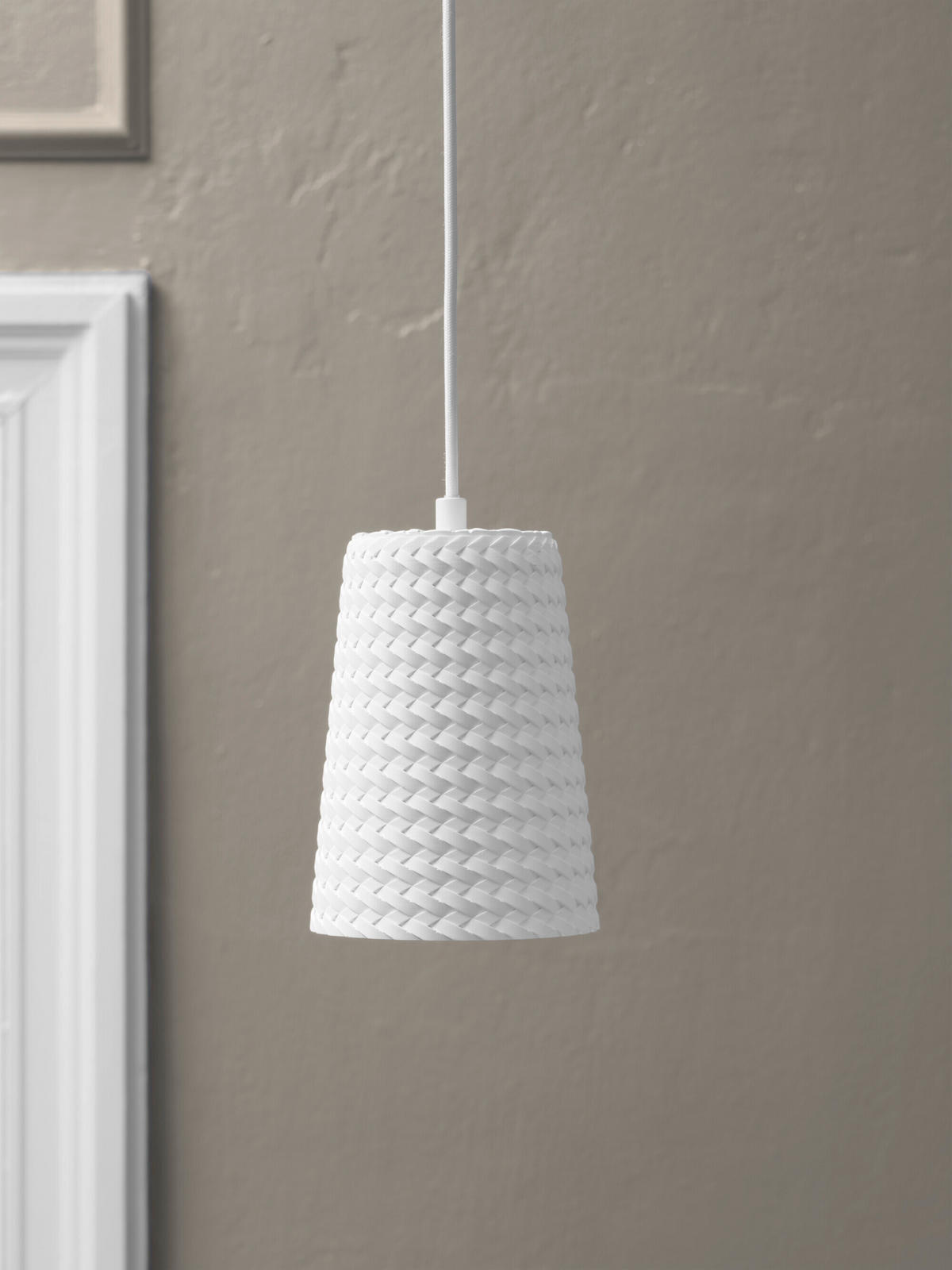 HÄNGELEUCHTE 13.5/124 cm  - Weiß, Basics, Stein/Metall (13.5/124cm) - Osram