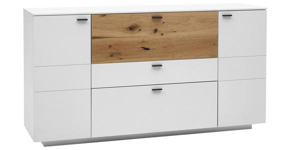 SIDEBOARD 178,8/95/49,2 cm - Edelstahlfarben/Eichefarben, MODERN, Holz/Holzwerkstoff (178,8/95/49,2cm) - Dieter Knoll