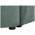 ECKSOFA  in Chenille Dunkelgrün  - Dunkelgrün/Schwarz, MODERN, Kunststoff/Textil (179/287cm) - Carryhome