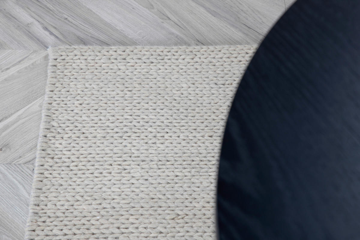FLACHWEBETEPPICH 160/230 cm Weiß  - Weiß, LIFESTYLE, Textil (160/230cm) - P & B
