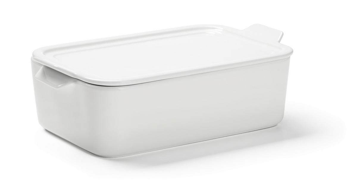 AUFLAUFFORM 30,5/18,3/10,4 cm   - Weiß, Basics, Keramik (30,5/18,3/10,4cm) - Homeware Profession.
