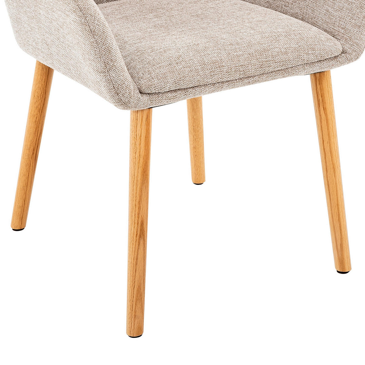ARMLEHNSTUHL-SET 2 Stück  in Webstoff  - Beige/Naturfarben, MODERN, Holz/Textil (57/85/59cm) - MID.YOU