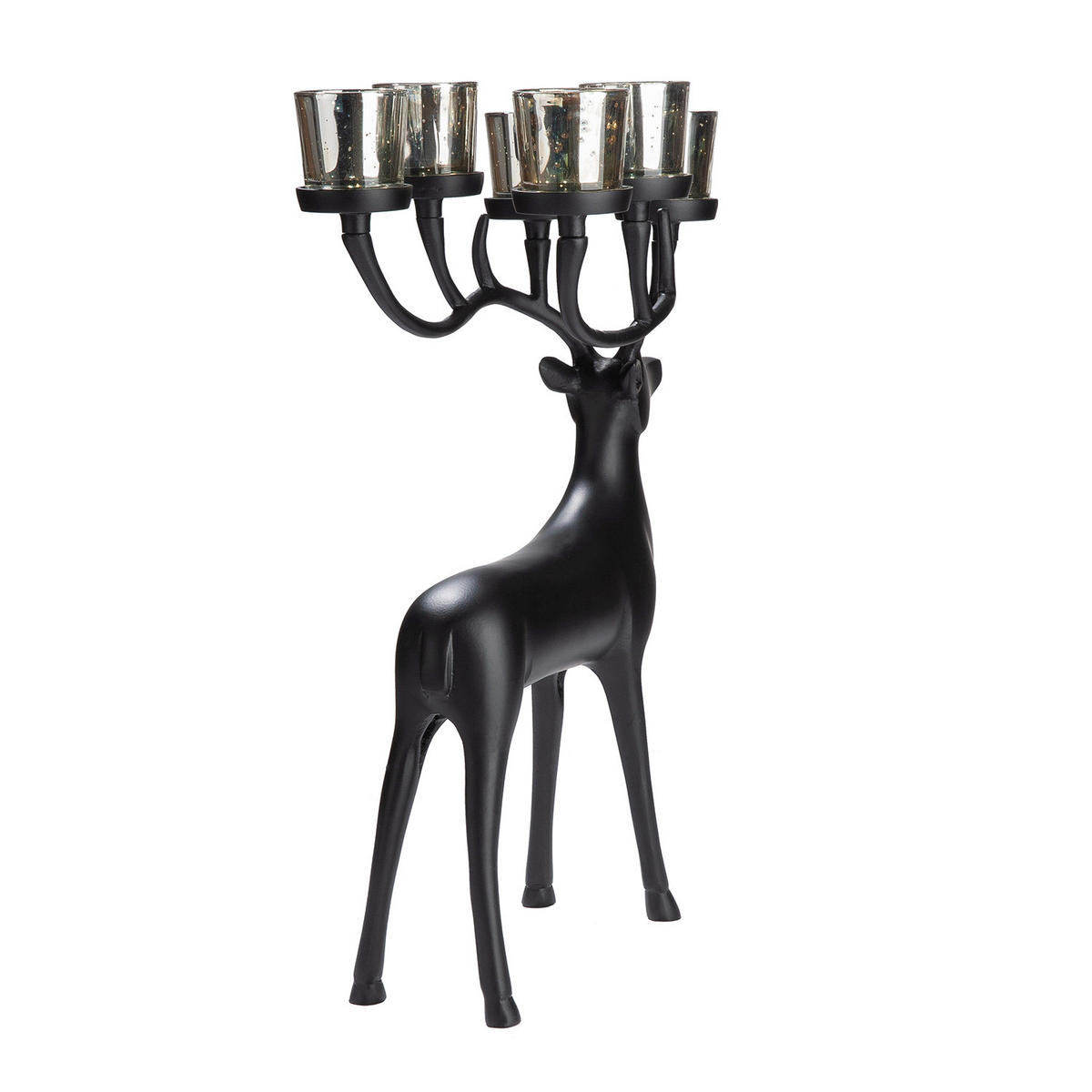 DEKOHIRSCH - Schwarz, Basics, Metall (31,5/47,5/18cm)