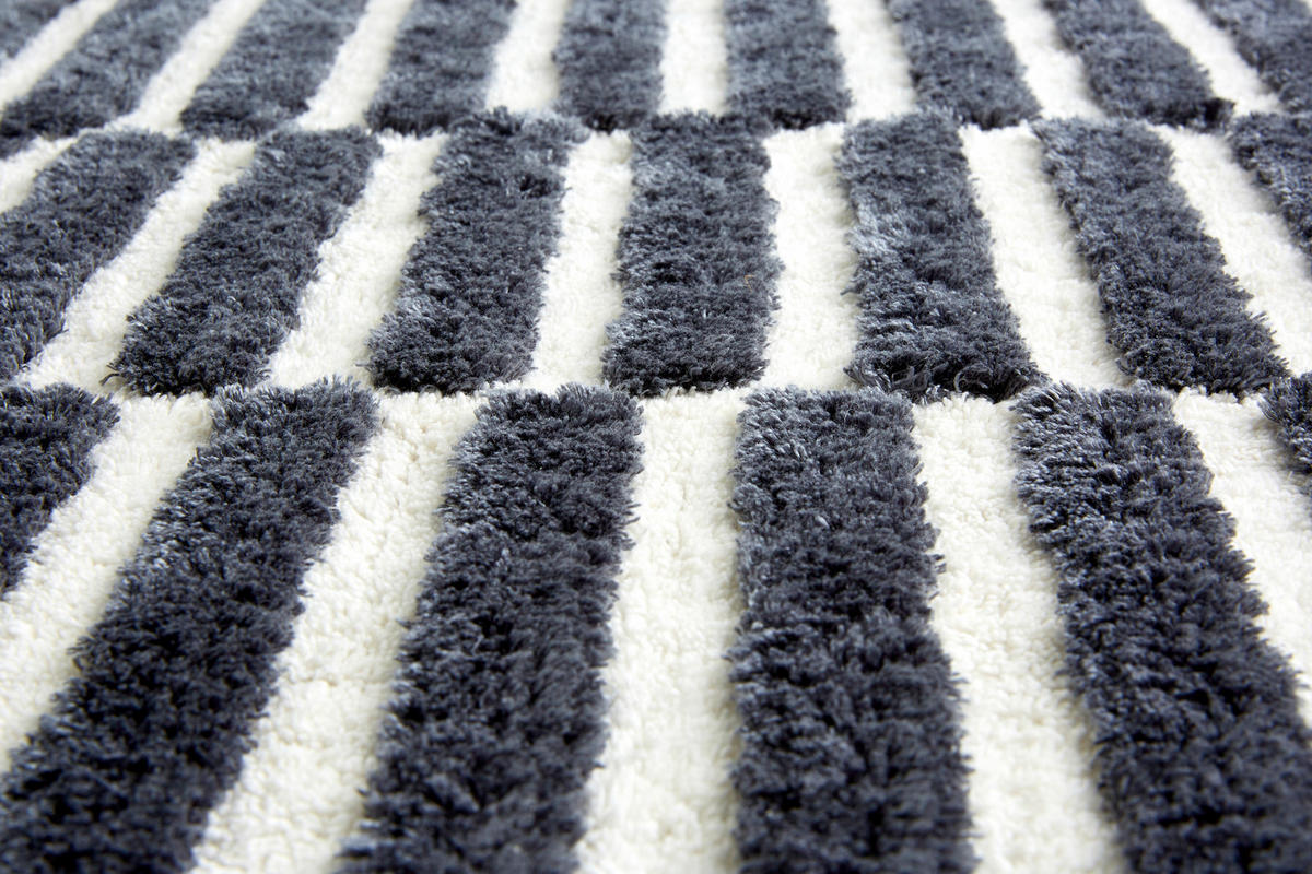 BADTEPPICH Barbados Schwarz 67/110 cm  - Schwarz, Basics, Textil (67/110cm) - Schöner Wohnen