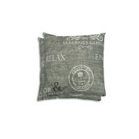 ZIERKISSENSET 2-teilig 48/48 cm  - Hellgrau/Weiß, KONVENTIONELL, Textil (48/48cm)
