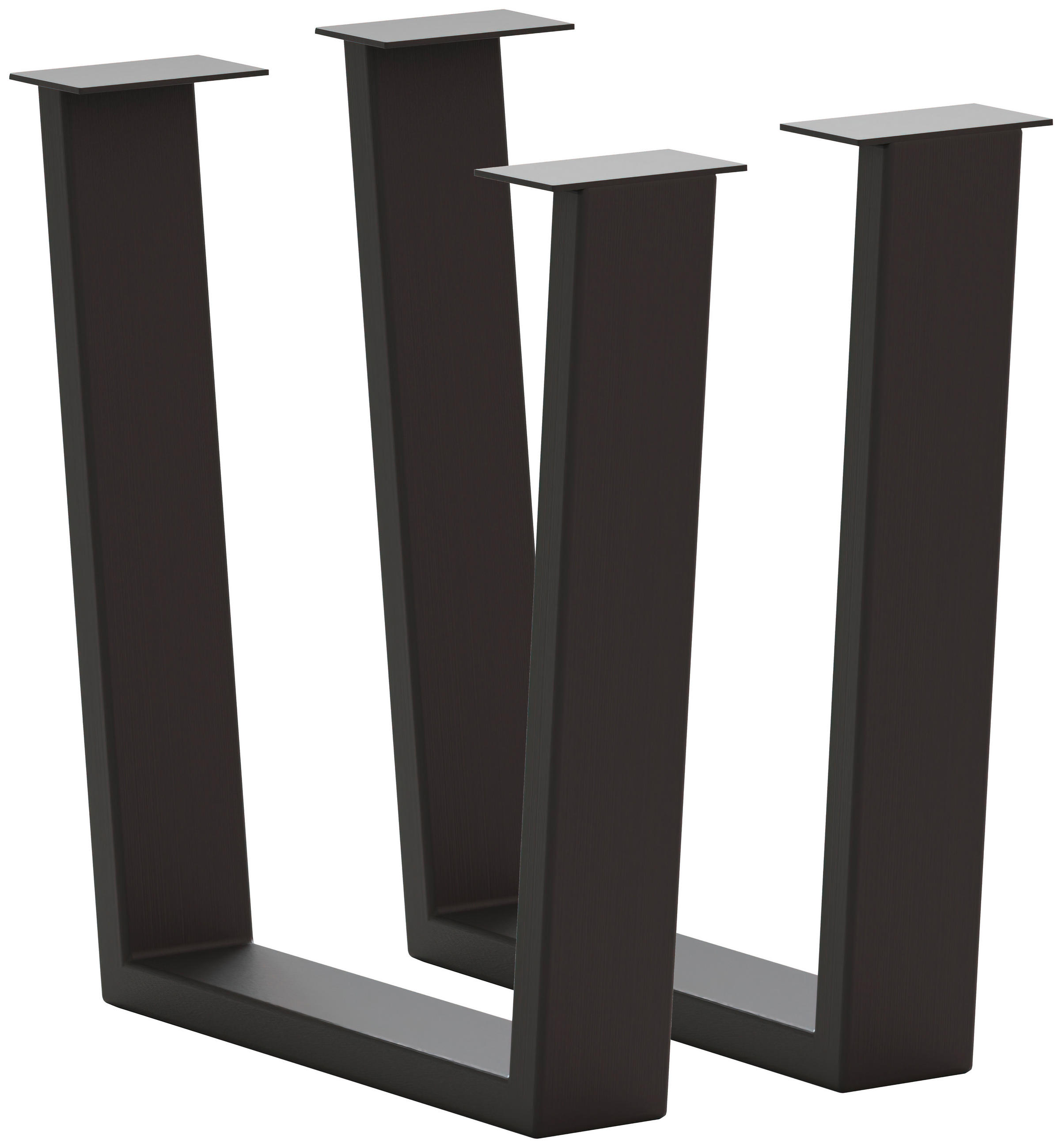 TISCHGESTELL Anthrazit  - Anthrazit, Design, Metall (73/17/74cm) - Waldwelt