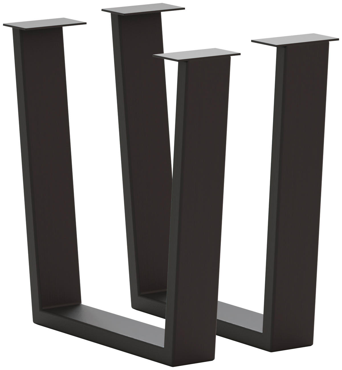 TISCHGESTELL Anthrazit  - Anthrazit, Design, Metall (73/17/74cm) - Waldwelt