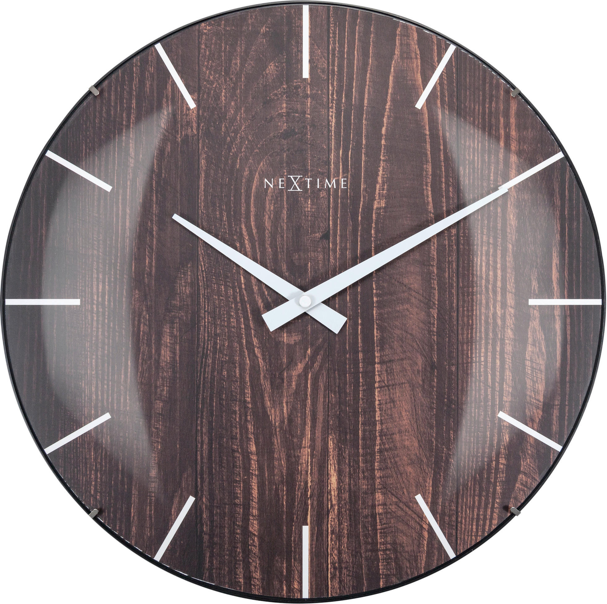 WANDUHR 35/35/3 cm   - Braun, Basics, Glas (35/35/3cm)