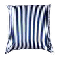 KISSENBEZUG Giorgio 80/80 cm  - Weiß/Dunkelblau, KONVENTIONELL, Textil (80/80cm) - Janine