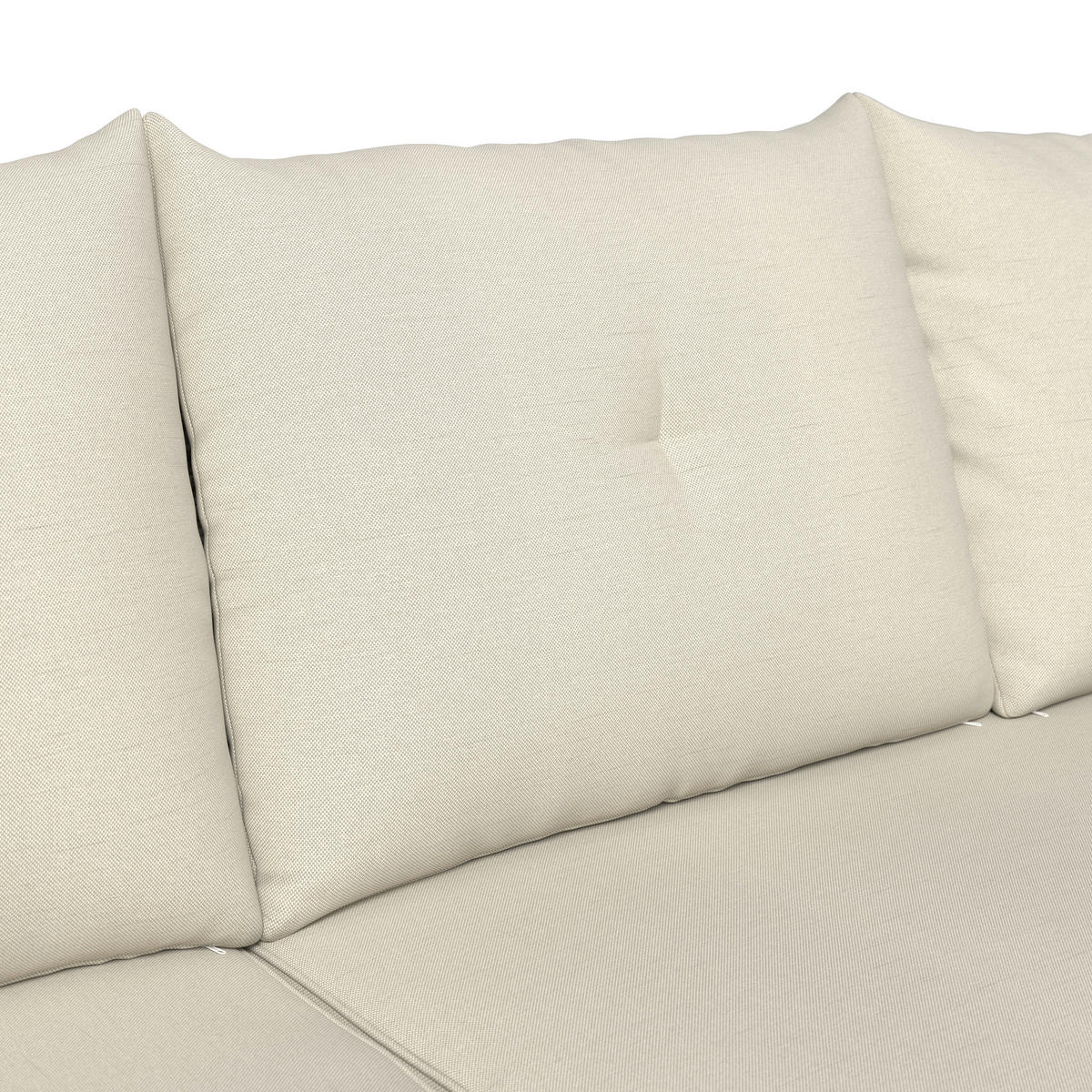 GARTENSET 3-teilig Webstoff Akaziemassiv Stahl 3-teilig  - Beige/Akaziefarben, MODERN, Holz/Kunststoff (118/184cm) - Ambia Garden