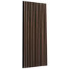 AKUSTIKPANEEL Echtholz, Nachbildung 60/120/2,1 cm 2 Stück  - Walnussfarben/Schwarz, Trend, Holz/Holzwerkstoff (60/120/2,1cm) - Boxxx