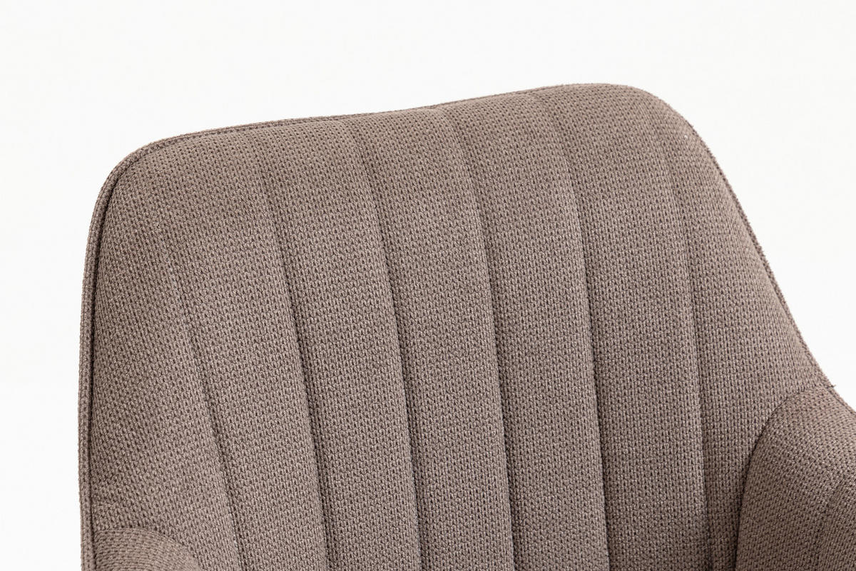 ARMLEHNSTUHL  Sitzfläche 180° drehbar   - Taupe/Schwarz, MODERN, Textil/Metall (63/83/63cm) - Livetastic