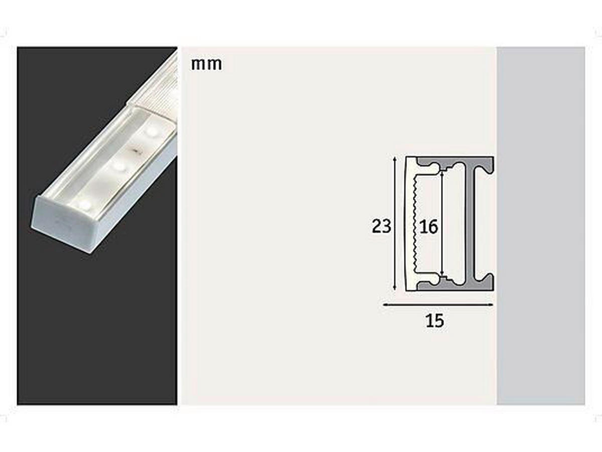 SPOJNICA ZA LED TRAKU - boje aluminija, Basics, metal (200/2,3/1,5cm) - Paulmann