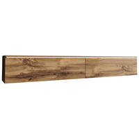 LOWBOARD D180 180/30/33 cm  stehend, hängend, Beleuchtung, in verschiedenen Holzdekoren erhältlich  - Eiche Wotan/Grau, LIFESTYLE, Holzwerkstoff/Kunststoff (180/30/33cm) - P & B