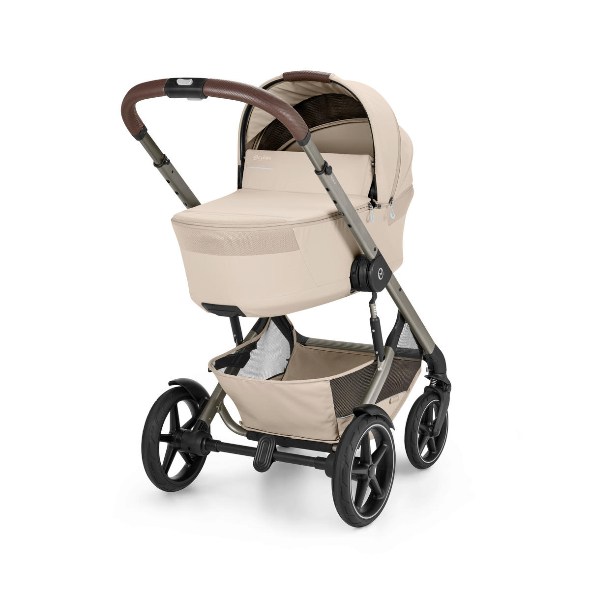 KINDERWAGEN Talos S TPE inkl. Fold-Carrycot  - Taupe/Beige, Basics, Textil/Metall (93cm) - cybex GOLD
