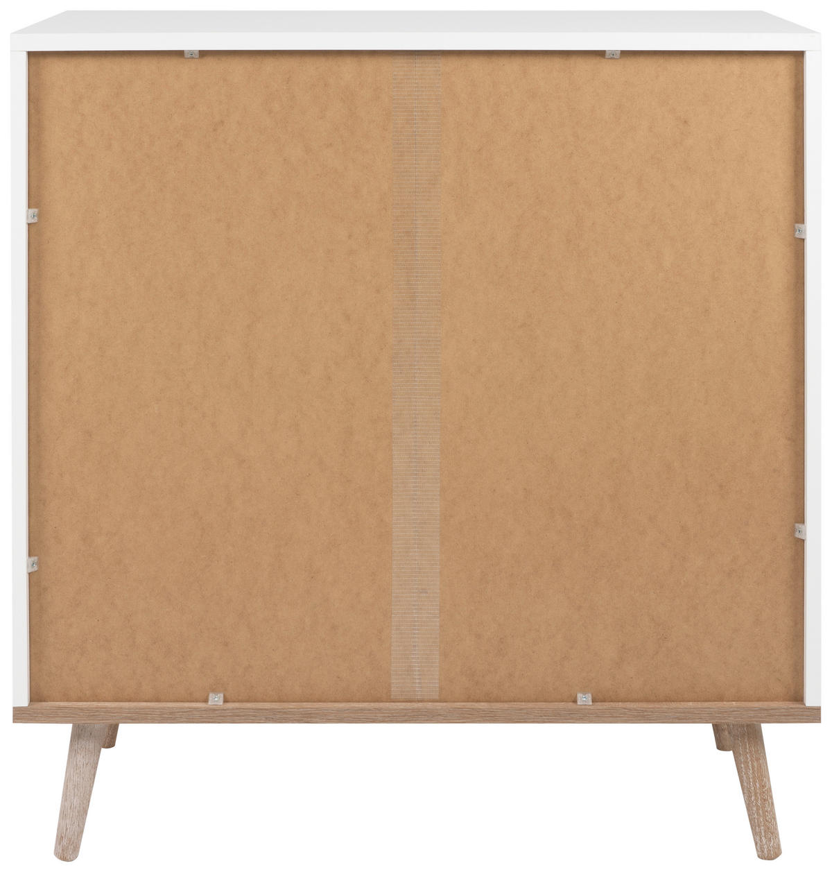 KOMMODE  in 80/86,5/40 cm  - Silberfarben/Weiß, KONVENTIONELL, Holz/Holzwerkstoff (80/86,5/40cm) - MID.YOU