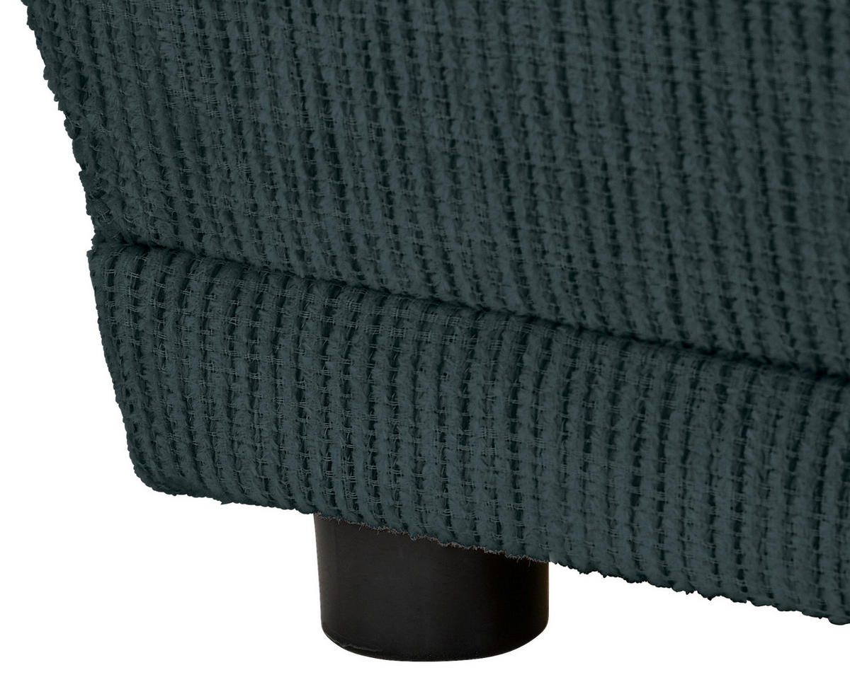 CHAISELONGUE in Chenille Dunkelblau  - Schwarz/Dunkelblau, Konventionell, Kunststoff/Textil (171/73/93cm) - MID.YOU