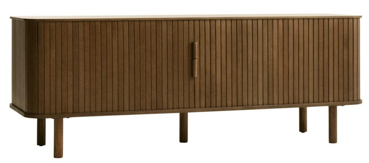 TV-BÄNK  i 160/55,6/40 cm  - mörkbrun, Design, trämaterial/trä (160/55,6/40cm) - Niels Andersson