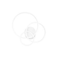 LED-DECKENLEUCHTE Frame 56/61/10 cm  - Weiß, Design, Metall (56/61/10cm) - Ideal Lux