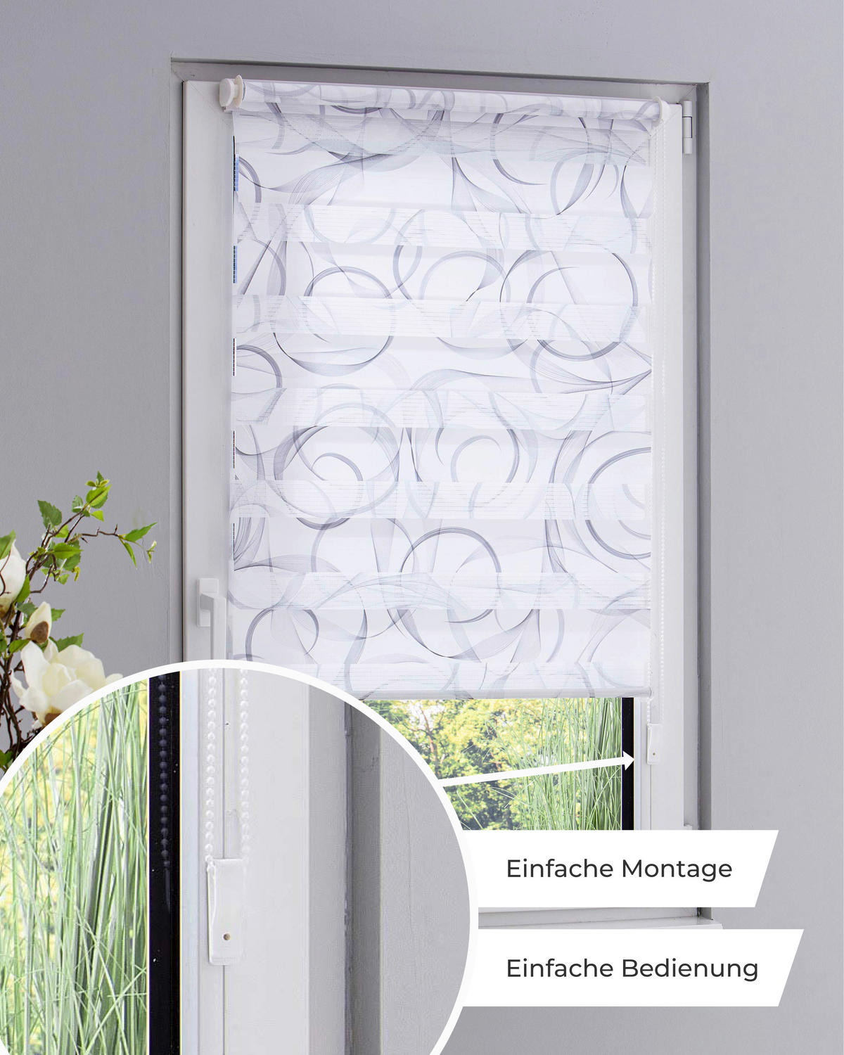 DOPPELROLLO  blickdicht  110/150 cm    - Weiß, Basics, Textil (110/150cm) - Schwöller