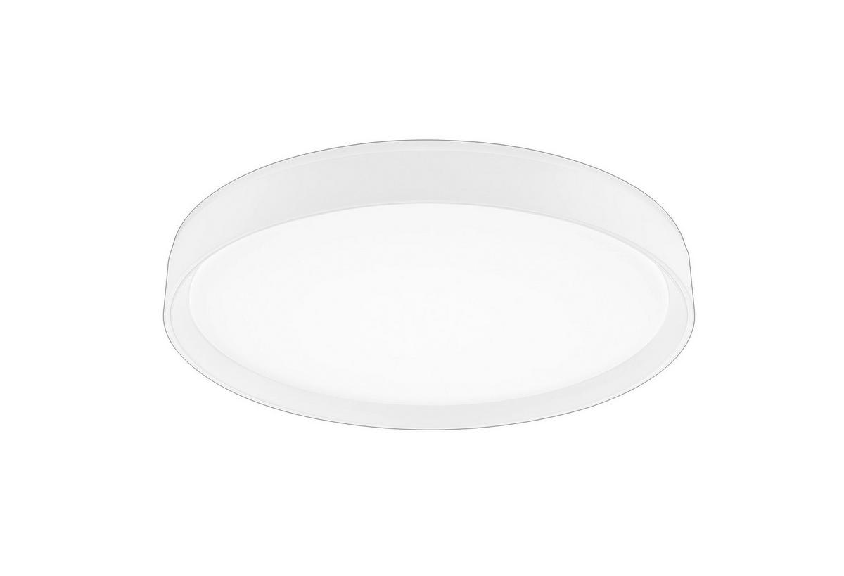 LED-DECKENLEUCHTE  50/5 cm    - Weiss, Basics, Glas/Metall (50/5cm) - Fischer & Honsel