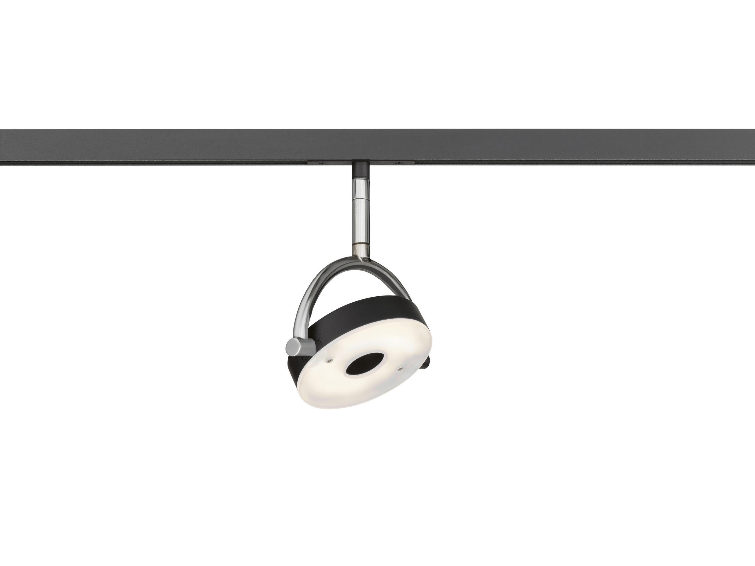 SCHIENENSYSTEM M6 Licht 12/2/16,00 cm   - Chromfarben/Schwarz, Design, Metall (12/2/16,00cm) - Fischer & Honsel
