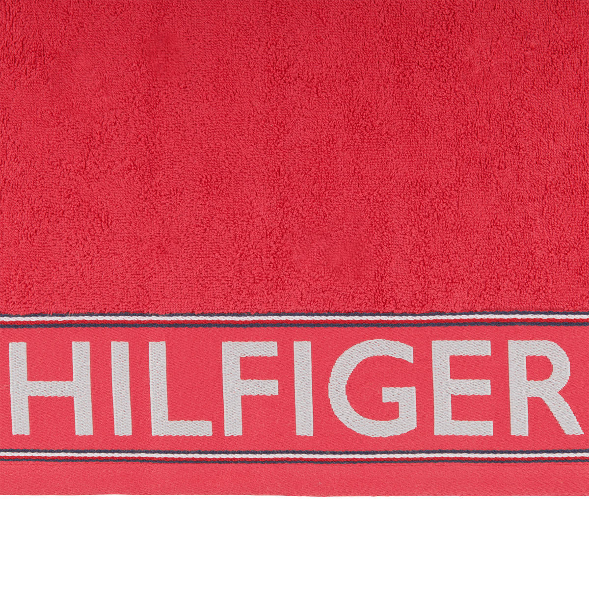 DUSCHTUCH Degree 70/130 cm  - Rot, Basics, Textil (70/130cm) - Tommy Hilfiger