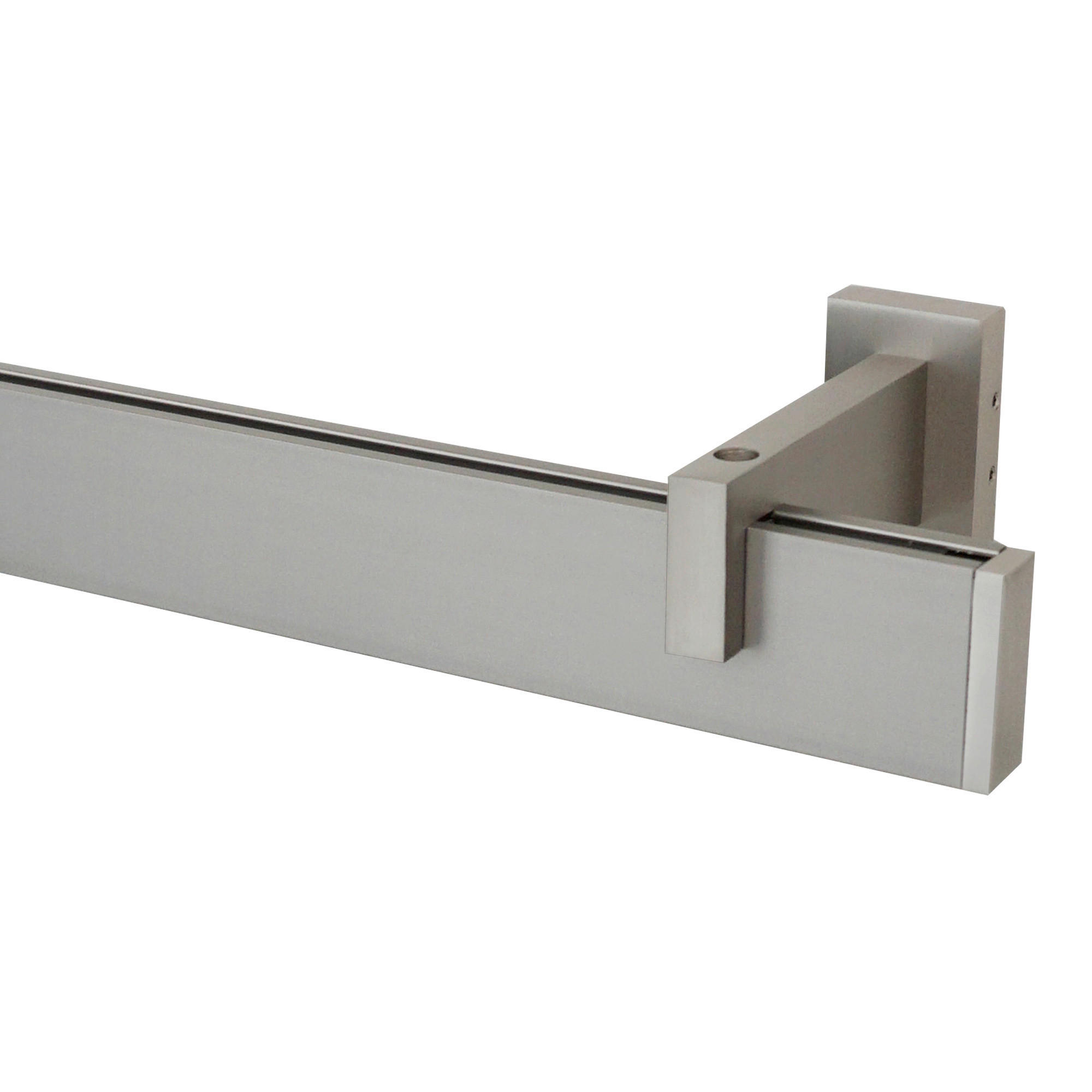 VORHANGSCHIENE  260 cm  - Grau, Basics, Metall (260cm)