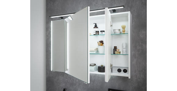 BADEZIMMER - Anthrazit/Weiß, Design, Glas/Naturmaterialien (97cm) - Dieter Knoll