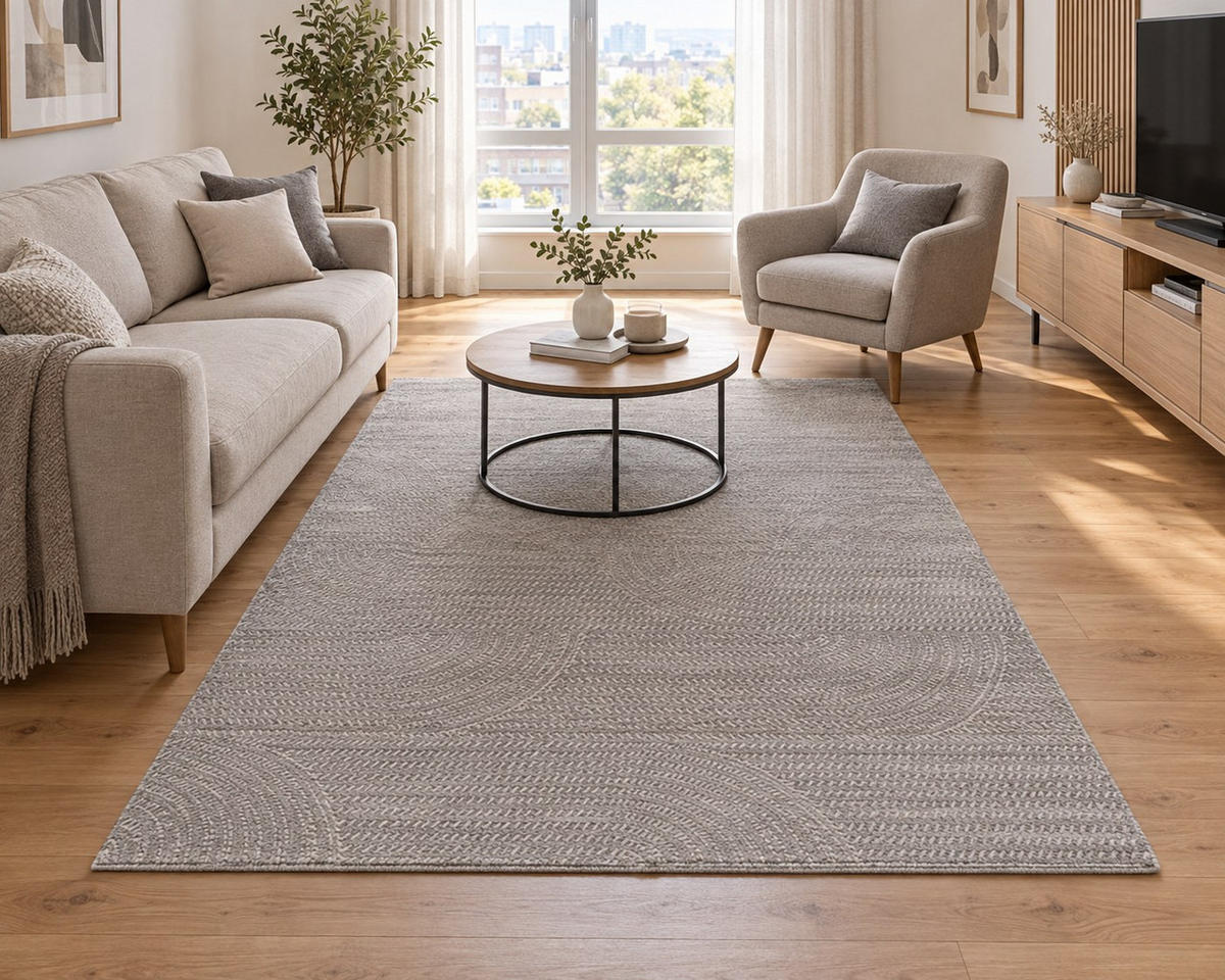 TKANA PREPROGA      80/150 cm    tkano  srebrne barve  - srebrne barve, Basics, umetna masa/tekstil (80/150cm) - Pierre Cardin