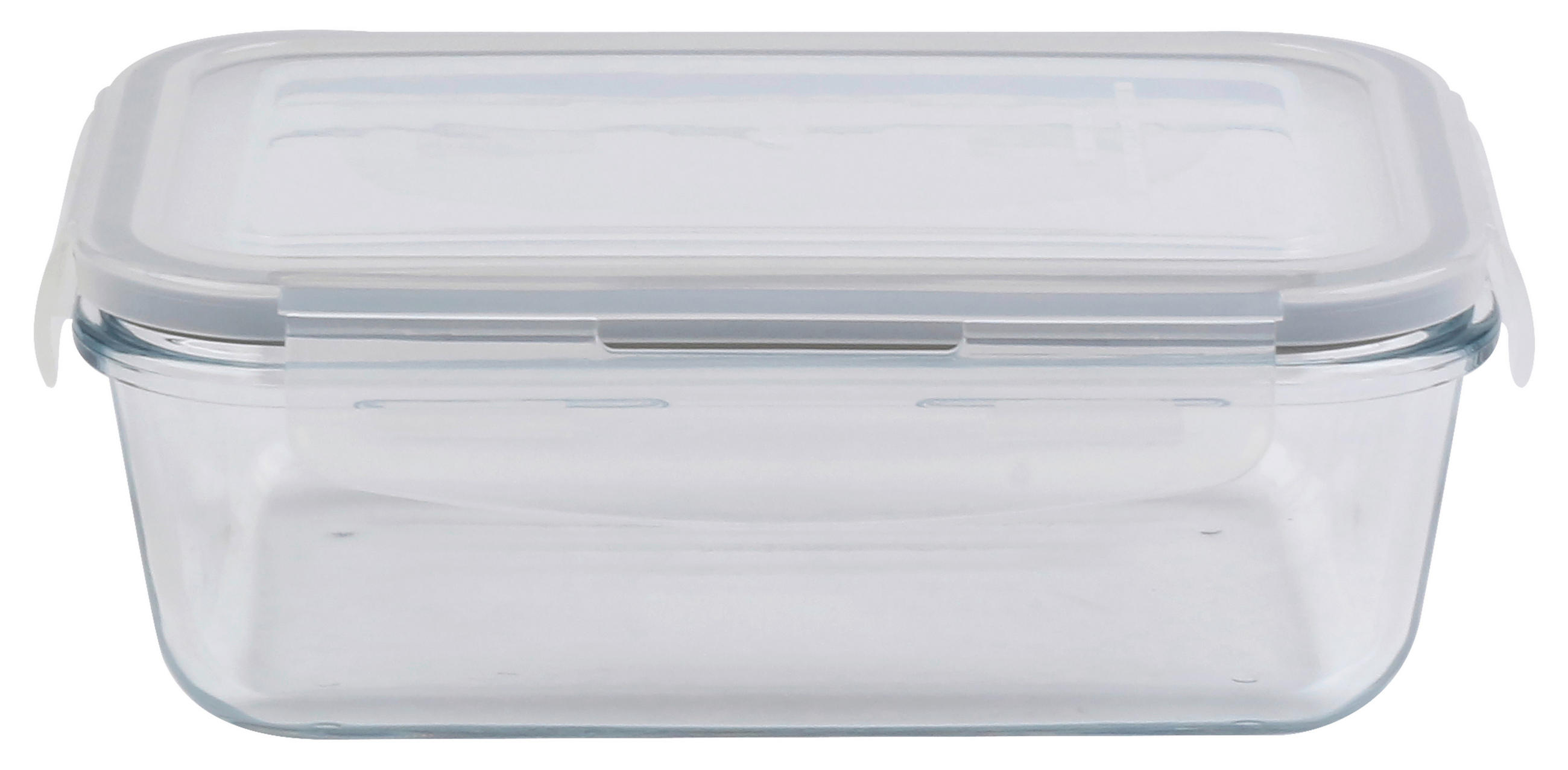 DÓZA NA SKLADOVANIE POTRAVÍN  - priehľadné/číra, Basics, plast/sklo (18/12,5/5,8cm) - Boxxx