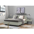 POLSTERBETT Matratze, Lattenrost Hellgrau 200/200 cm  - Hellbraun/Anthrazit, Design, Holz/Textil (200/200cm) - Johann Jakob