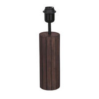 LEUCHTENFUß 8,5/35 cm   - Schwarz/Braun, Natur, Holz/Metall (8,5/35cm) - Eglo