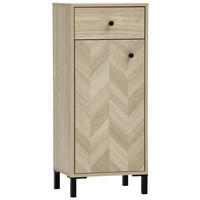 UNTERSCHRANK 40,3/96,40/33 cm   - Eichefarben/Schwarz, KONVENTIONELL, Holzwerkstoff/Kunststoff (40,3/96,40/33cm) - Stylife