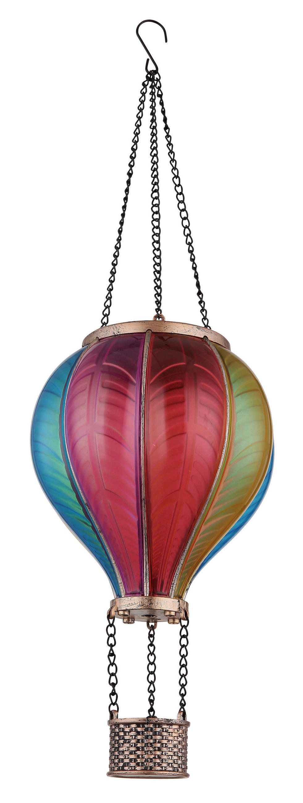 SOLÁRNÍ SVÍTIDLO 14,5/22 cm - černá/barvy zlata, Basics, kov/plast (14,5/22cm) - Ambia Garden