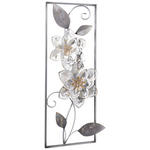 WANDDEKO Metall  - Silberfarben/Goldfarben, LIFESTYLE, Metall (28,6/74,3/5,1cm) - Ambia Home
