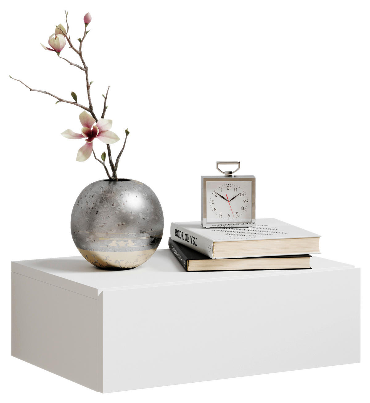 NACHTSCHRANK 42/14/30 cm  - Weiß, MODERN, Holzwerkstoff (42/14/30cm) - Livetastic