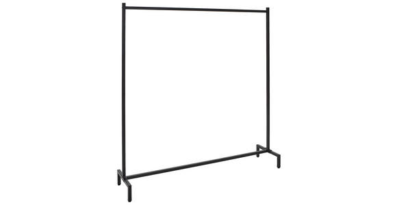 GARDEROBENSTÄNDER in Schwarz 150.5/158.5/38 cm   - Schwarz, Basics, Metall (150.5/158.5/38cm) - Xora