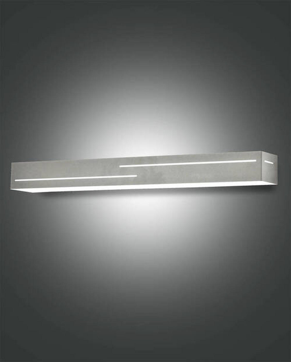 LED-WANDLEUCHTE Banny 50,5/7/5 cm   - Anthrazit, Basics, Kunststoff/Metall (50,5/7/5cm) - Fabas Luce