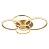 LED-DECKENLEUCHTE    110/88/12 cm  - Klar/Champagner, Design, Kunststoff/Metall (110/88/12cm) - Globo