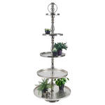 ETAGERE 5-stöckig - Silberfarben, Basics, Metall (61/139,75cm) - Ambia Home