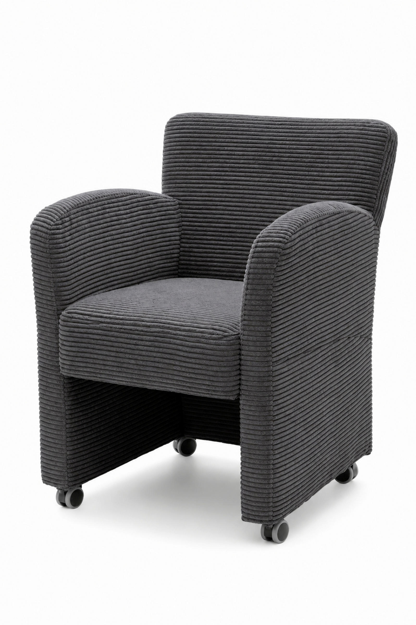 STOLICA S NASLONOM ZA RUKE  antracit  drvo, tekstil, drvni materijal      - antracit, Moderno, drvni materijal/drvo (65/85/66cm) - Livetastic