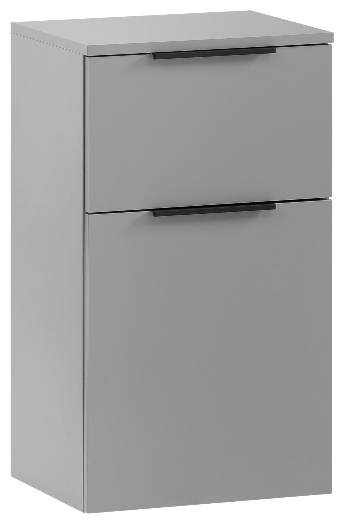 UNTERSCHRANK 40,3/70/32 cm   - Platinfarben/Schwarz, MODERN, Holzwerkstoff/Metall (40,3/70/32cm) - MID.YOU