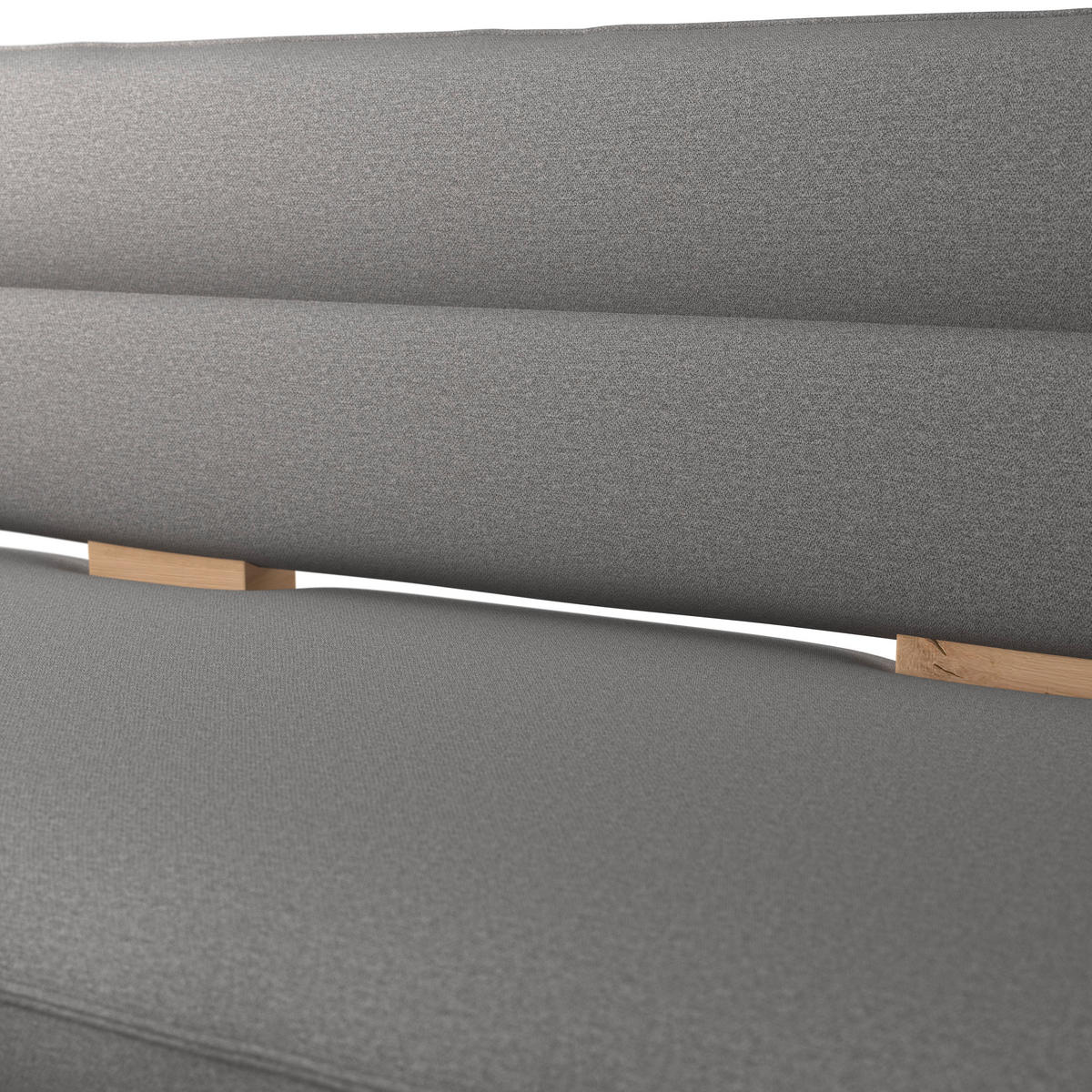 ECKBANK 170/192 cm Webstoff Dunkelgrau Eiche Sperrholz   - Eichefarben/Dunkelgrau, KONVENTIONELL, Holz/Textil (170/192cm) - Livetastic