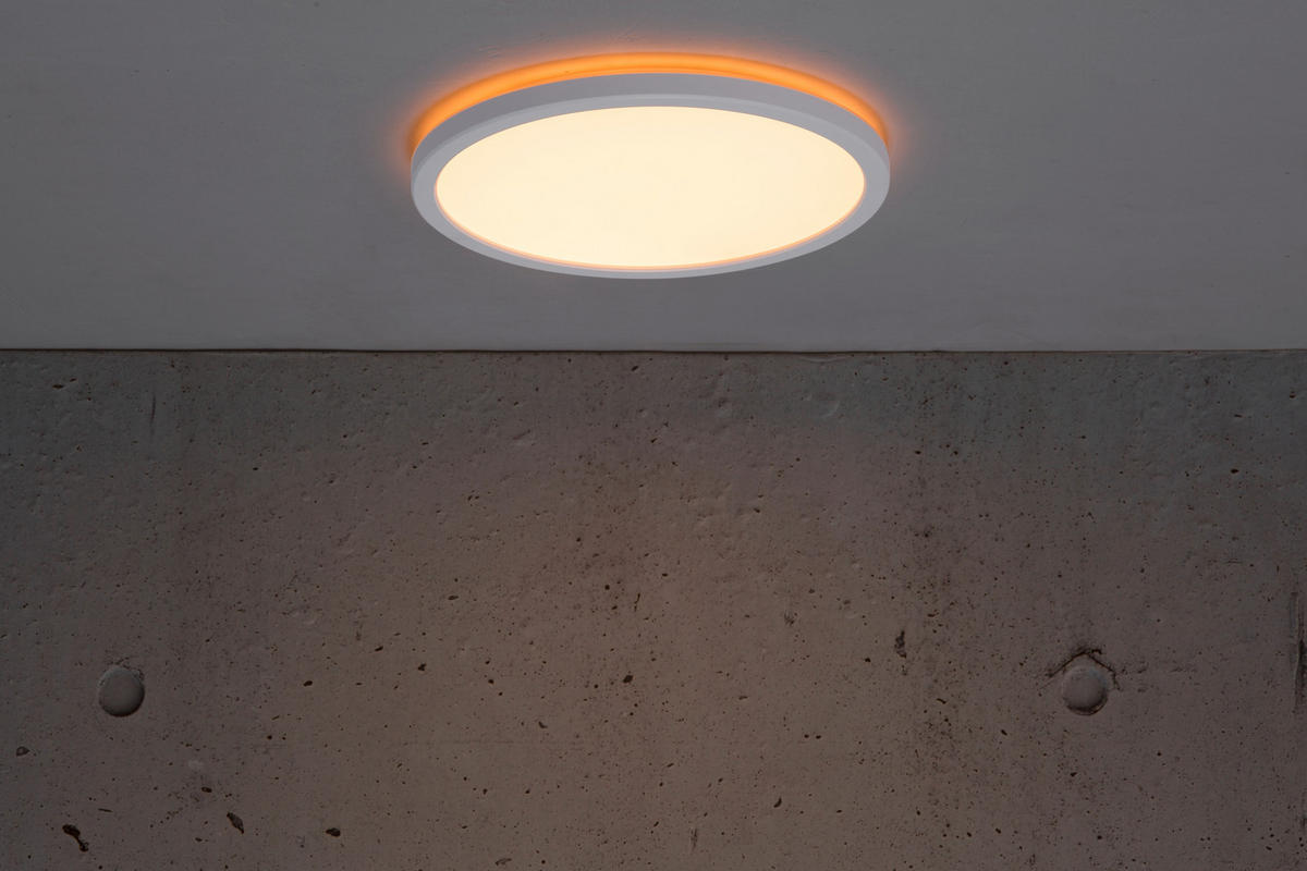 DECKENLEUCHTE Oja 24,4/2,3 cm   - Weiß, KONVENTIONELL, Kunststoff (24,4/2,3cm) - Nordlux