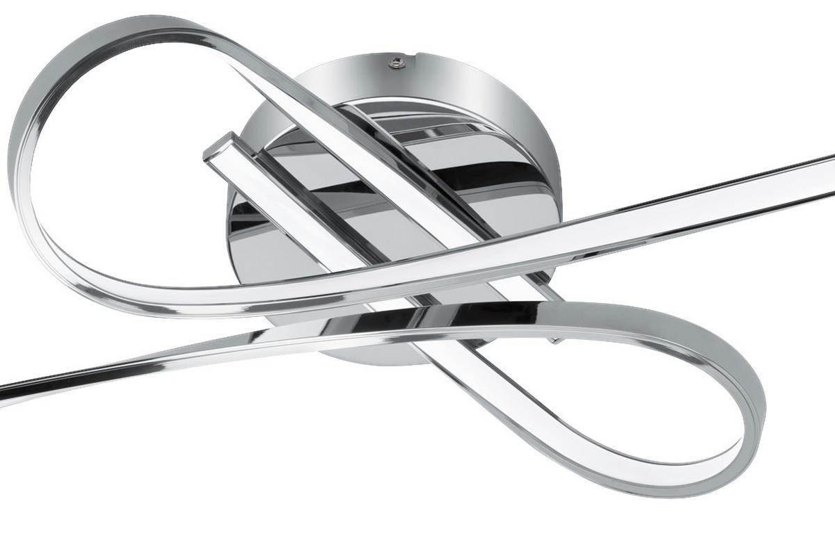 LED-DECKENLEUCHTE 70/42/15 cm   - Chromfarben/Weiß, MODERN, Kunststoff/Metall (70/42/15cm) - Eglo
