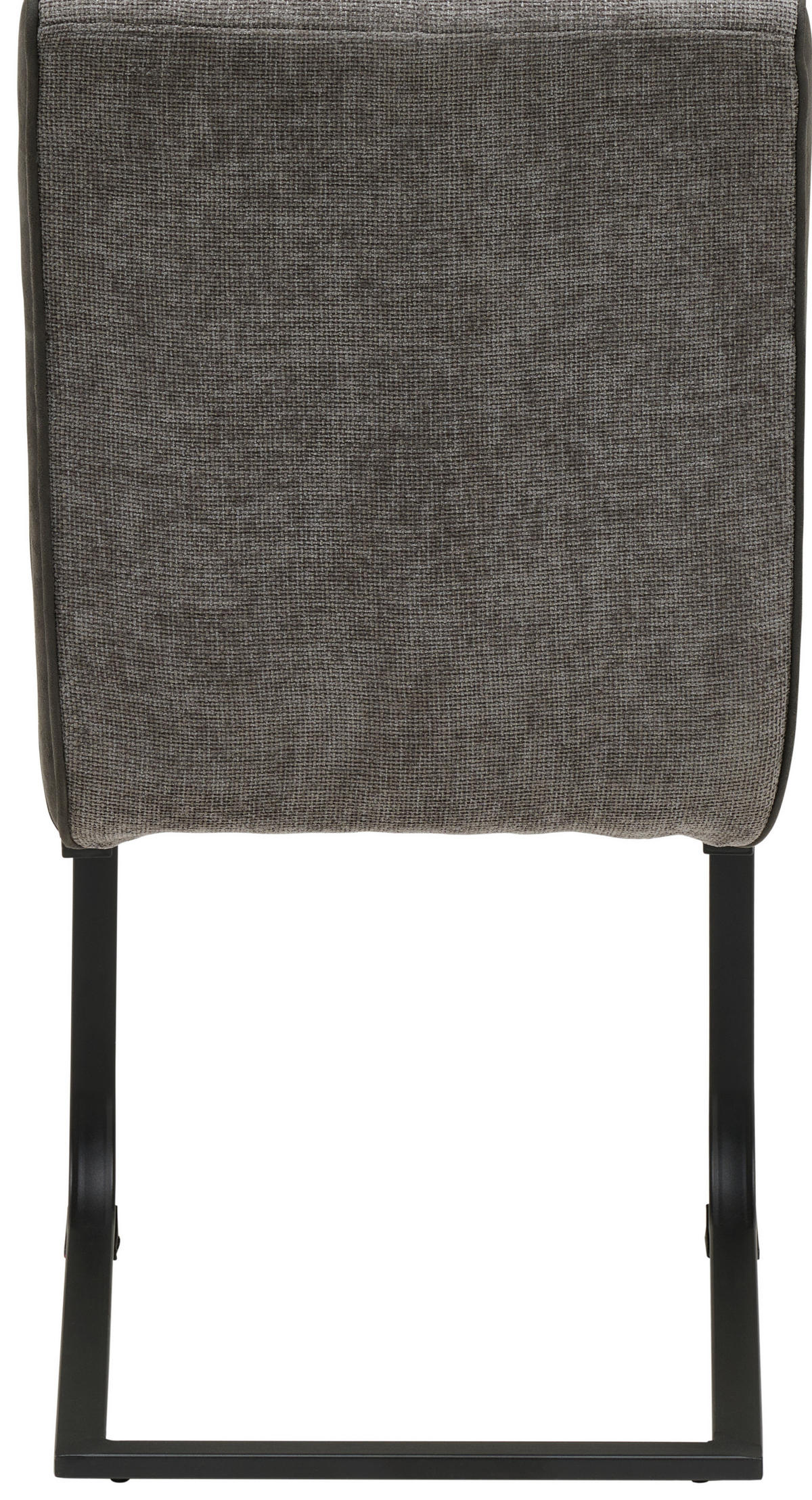 SCHWINGSTUHL   Mikrofaser, Leinenoptik  - Schwarz/Grau, KONVENTIONELL, Textil/Metall (49/91/60cm) - MID.YOU