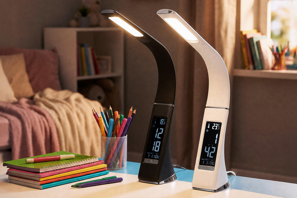 LED LAMPA NA PSACÍ STŮL, dotykový stmívač, 9/30 cm  - černá, Basics, kov/plast (9/30cm) - Novel
