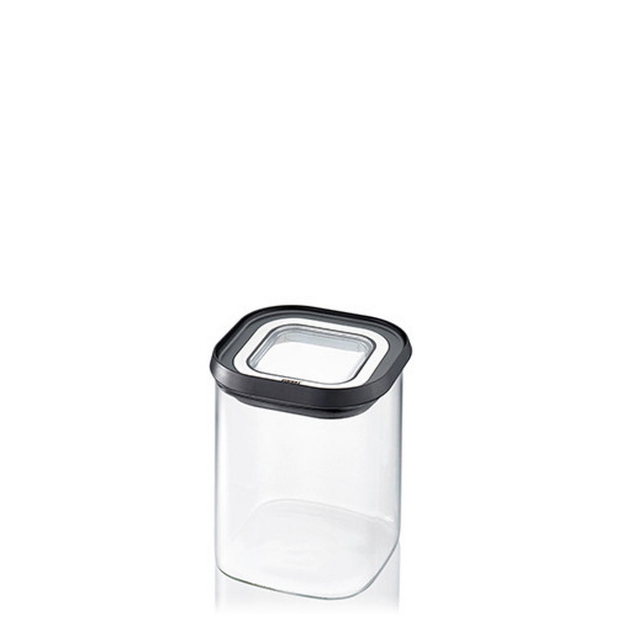 VORRATSDOSE PANTRY 0,9 L  - Edelstahlfarben/Transparent, Basics, Glas/Kunststoff (11/11/13,5cm) - Gefu